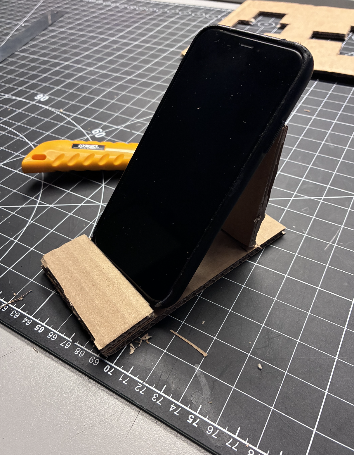 Phone-case guerrilla prototype exploring quick physical testing.